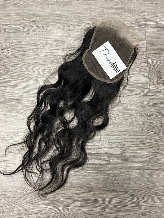 Divine Allure Cambodian Loose Wave Closure 5x5 16”-20”